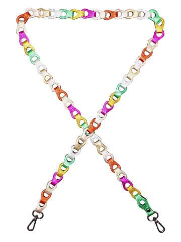 Charm Skórzany pasek ze wzorem do torebki - 110 x 2 cm