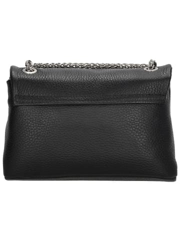 Charm Schultertasche in Schwarz - (B)22 x (H)14 x (T)8 cm