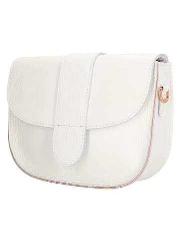 Charm Leder-Umhängetasche in Weiß - (B)21 x (H)16 x (T)6 cm