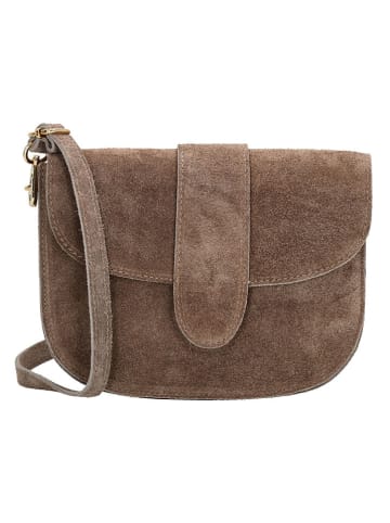 Charm Leder-Umhängetasche in Hellbraun - (B)21 x (H)16 x (T)6 cm