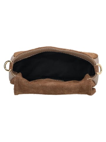 Charm Leder-Schultertasche in Hellbraun - (H)10 x (T)5 cm
