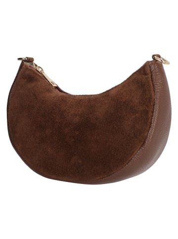Charm Leder-Umhängetasche in Braun - (B)20 x (H)12 x (T)5 cm