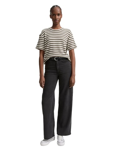 Tom Tailor Bluse in Weiß/ Khaki