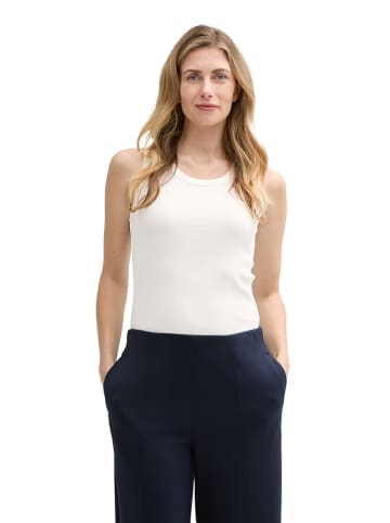 Tom Tailor Top w kolorze kremowym