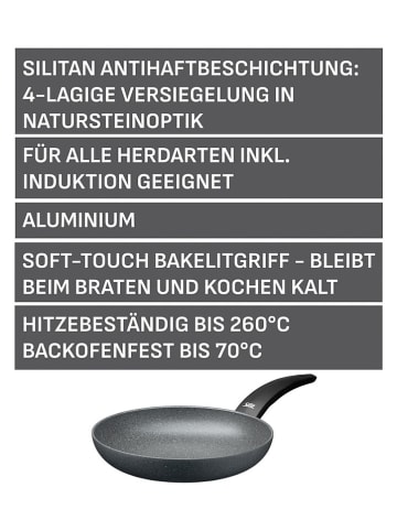 Silit Stielpfanne "Messino" in Dunkelgrau - Ø 24 cm