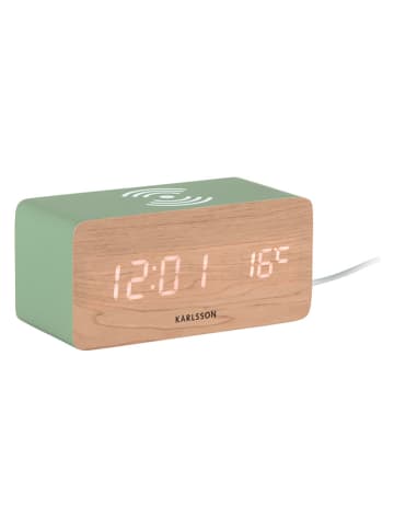 Karlsson Ledwekker beige/groen - (B)15 x (H)7,4 x (D)7,1 cm