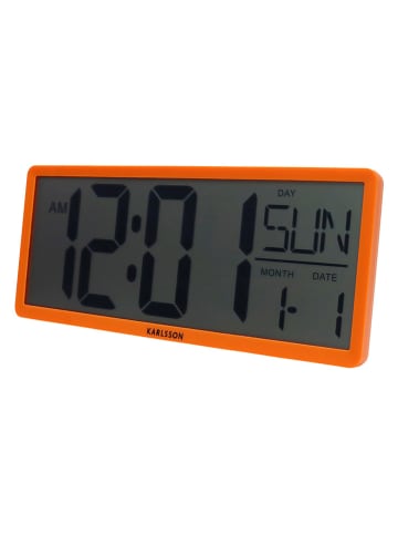 Karlsson Tafelklok ''Retro'' oranje - (B)34,8 x (H)14,8 x (D)2,7 cm
