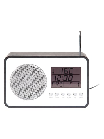 Karlsson Wekkerradio zwart - (B)19,2 x (H)12,5 x (D)6,6 cm