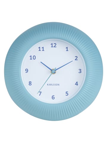 Karlsson Wandklok ''Tender Rib'' lichtblauw - Ø 25 cm