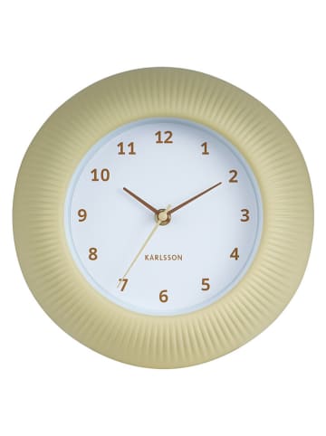 Karlsson Wanduhr ''Tender Rib'' in Gelb - Ø 25 cm