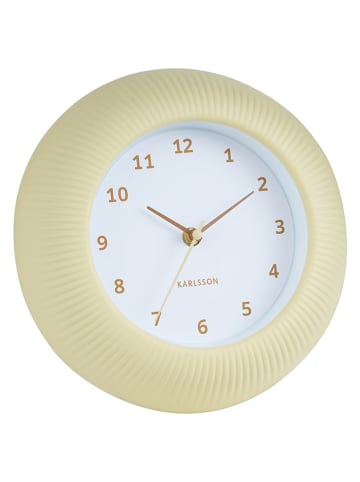 Karlsson Wanduhr ''Tender Rib'' in Gelb - Ø 25 cm