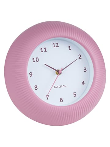 Karlsson Wanduhr ''Tender Rib'' in Rosa - Ø 25 cm