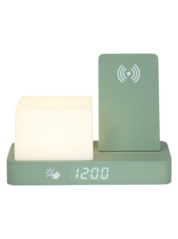 Karlsson Budzik LED "Retro" w kolorze zielonym - 20 x 15,4 x 11,5 cm