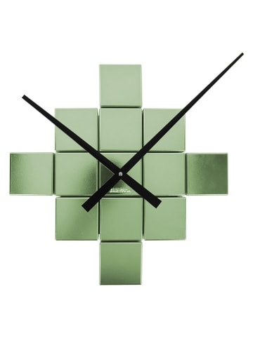 Karlsson Wandklok ''DIY Cubic'' groen - Ø 40 cm