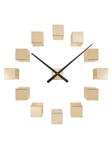 Karlsson Wandklok ''DIY Cubic'' goudkleurig - Ø 40 cm