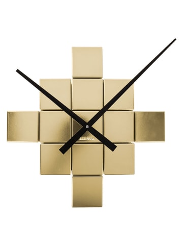Karlsson Wandklok ''DIY Cubic'' goudkleurig - Ø 40 cm