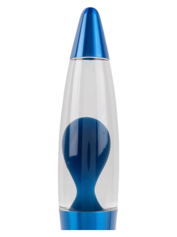 Leitmotiv Lavalamp "Rocket" blauw - (H)41,1 x Ø 10,8 cm