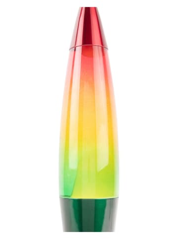 Leitmotiv Lampa lawa "Rocket" w kolorze zielonym ze wzorem - wys. 41,4 x Ø 10,8 cm