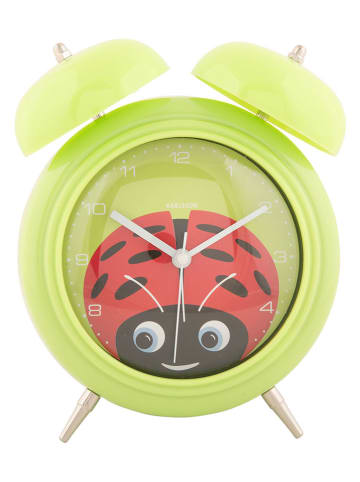 Karlsson Wekker "Peekaboo Ladybug" groen/rood - (H)18,2 cm