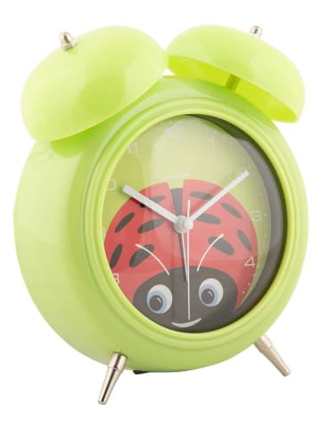 Karlsson Wecker "Peekaboo Ladybug" in Grün/ Rot - (H)18,2 cm