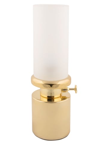 Leitmotiv Lampa stołowa LED "Camp" w kolorze złotym - wys. 29,5 x Ø 7,8 cm