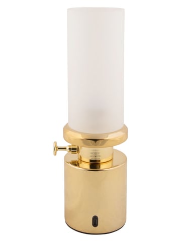 Leitmotiv Lampa stołowa LED "Camp" w kolorze złotym - wys. 29,5 x Ø 7,8 cm