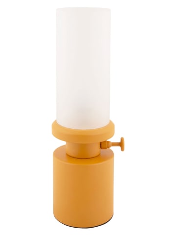 Leitmotiv Lampa stołowa LED "Camp" w kolorze musztardowym