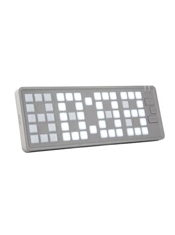 Karlsson Wekker "Keyboard" grijs - (B)23 x (H)8,3 x (D)1,5 cm