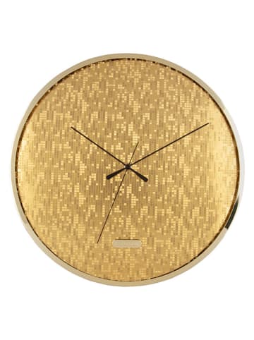 Karlsson Wandklok ''Disco'' goudkleurig - Ø 40 cm