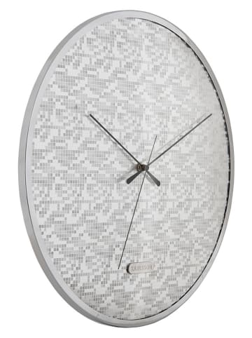 Karlsson Wandklok ''Disco'' zilverkleurig - Ø 40 cm