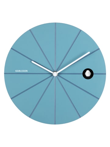 Karlsson Wanduhr ''Destacado Cuckoo'' in Hellblau - Ø 28 cm