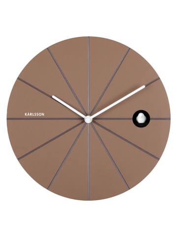 Karlsson Wanduhr ''Destacado Cuckoo'' in Hellbraun - Ø 28 cm