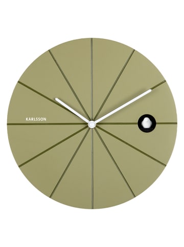 Karlsson Wanduhr ''Destacado Cuckoo'' in Grün - Ø 28 cm