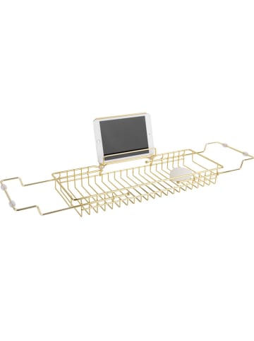Present Time Badewannenablage "Caddy" in Gold - (B)61 x (H)20 x (T)18 cm