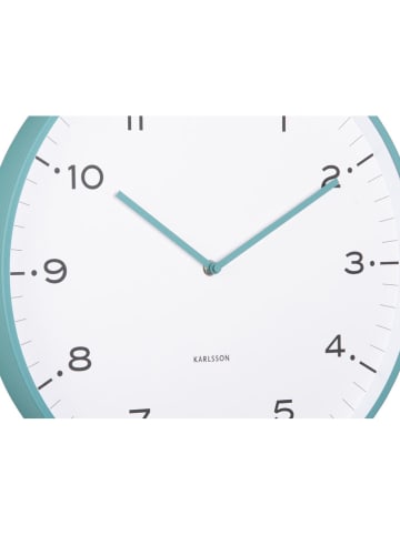 Karlsson Wanduhr ''Circus Rings'' in Türkis - Ø 40 cm