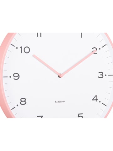 Karlsson Wanduhr ''Circus Rings'' in Rosa - Ø 40 cm