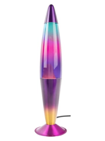 Leitmotiv Lavalampe "Rocket" in Bunt/ Lila - (H)41,4 x Ø 10,8 cm