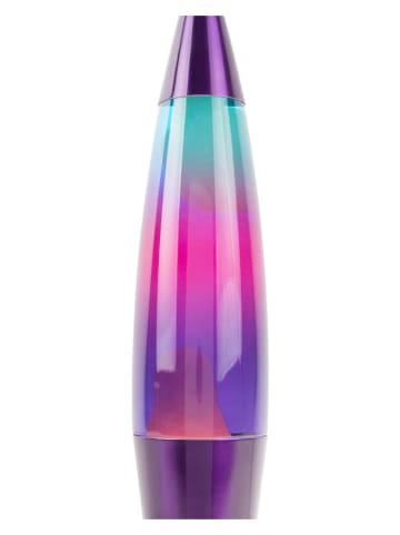 Leitmotiv Lavalampe "Rocket" in Bunt/ Lila - (H)41,4 x Ø 10,8 cm