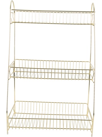 Present Time Regał kuchenny "Kitchen rack" w kolorze złotym - 30 x 45,5 x 20 cm