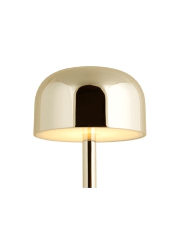 Leitmotiv Lampa stołowa LED "James" w kolorze złotym - wys. 24,5 x Ø 12,5 cm