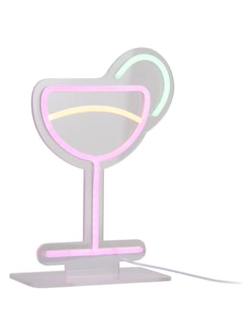 Leitmotiv LED-Dekoleuchte "Cocktail" in Bunt - (B)21 x (H)30 cm