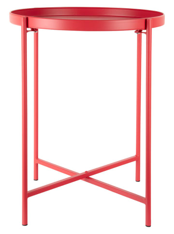 Leitmotiv Beistelltisch ''Meseta'' in Rot - (H)49 x Ø 40 cm
