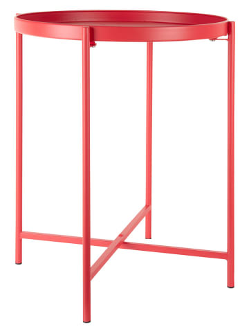 Leitmotiv Bijzettafel ''Meseta'' rood - (H)49 x Ø 40 cm