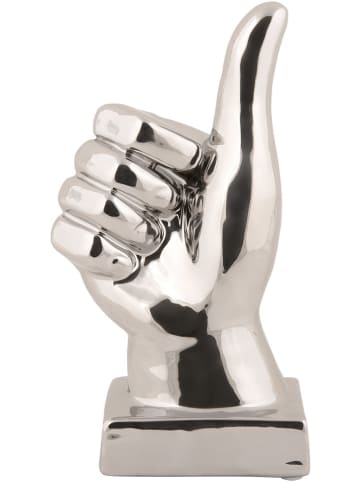 Present Time Decoratief object "Okay" zilverkleurig - (H)20,8 cm
