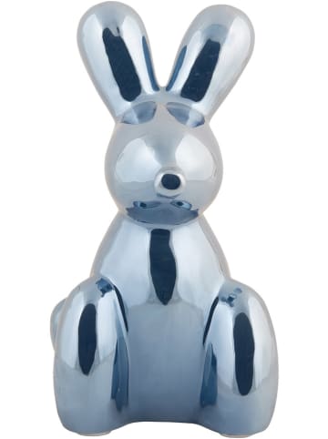Present Time Dekoobjekt "Balloon Bunny" in Blau - (H)20 cm