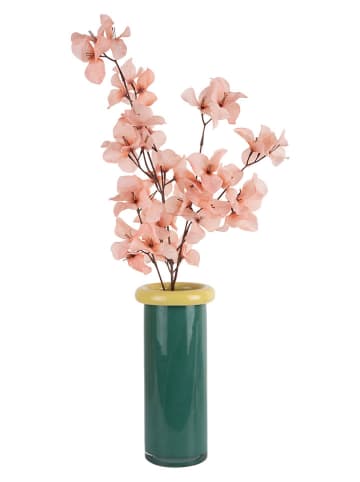 Present Time Vase ''Plegado'' in Grün - (H)27,5 x Ø 12,2 cm