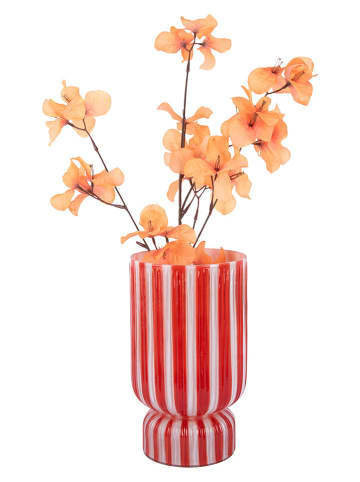 Present Time Vaas ''Rayado'' rood - (H)26 x Ø 25 cm