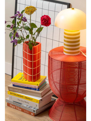 Leitmotiv Beistelltisch ''Cuerda'' in Rot - (H)46,5 x Ø 30,5 cm
