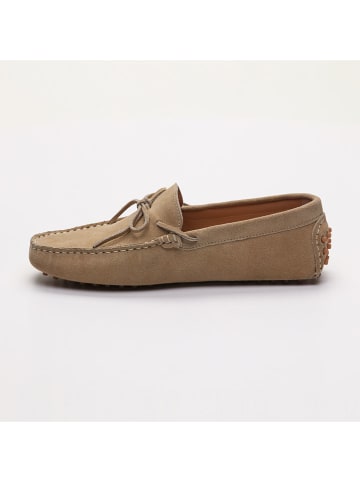 CHARLES & SMITH Leren mocassins "Johnny" beige