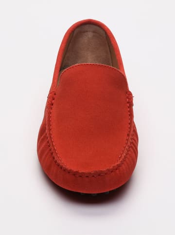 CHARLES & SMITH Leder-Mokassins in Rot